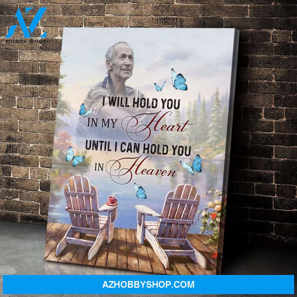 Zalooo I Will Hold You Personalized Photo Butterfly Wall Art Canvas
