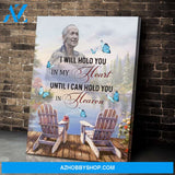 Zalooo I Will Hold You Personalized Photo Butterfly Wall Art Canvas