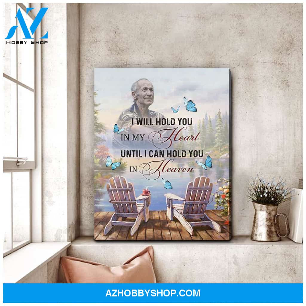 Zalooo I Will Hold You Personalized Photo Butterfly Wall Art Canvas