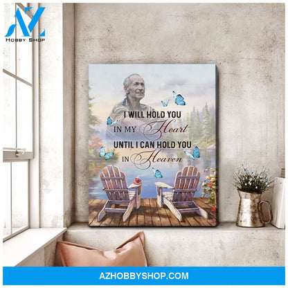 Zalooo I Will Hold You Personalized Photo Butterfly Wall Art Canvas