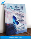 I Will Miss You Always Until We Meet Butterfly Canvas Wall Art Mothers Day Gifts, Lovely Gift For Mom