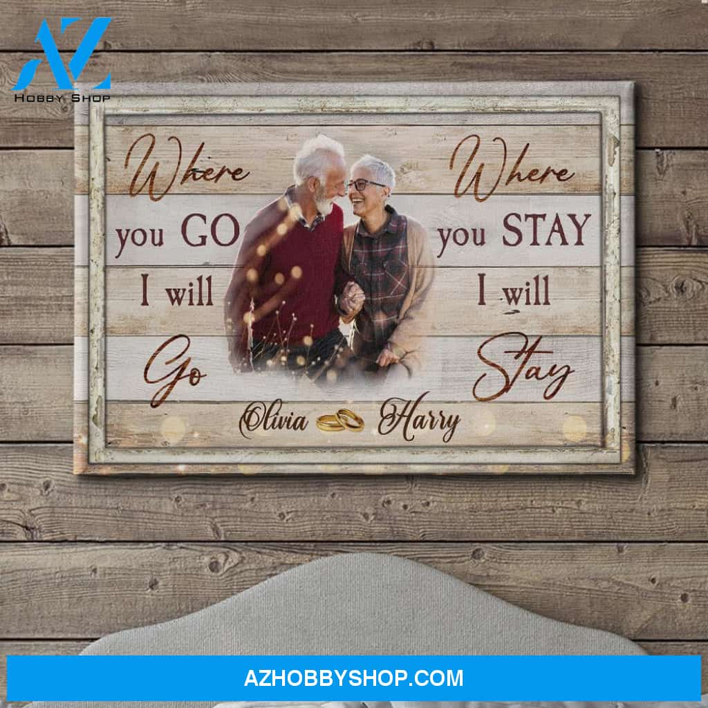 I Will Stay - Personalized Custom Photo Canvas