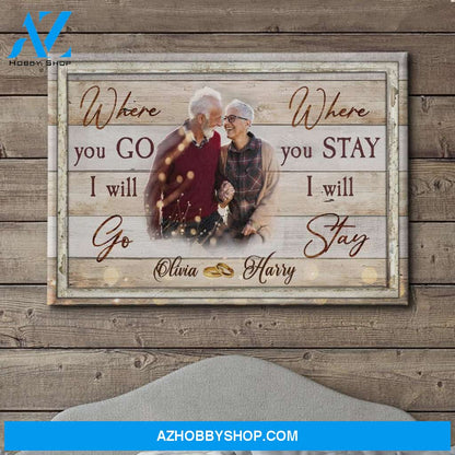I Will Stay - Personalized Custom Photo Canvas
