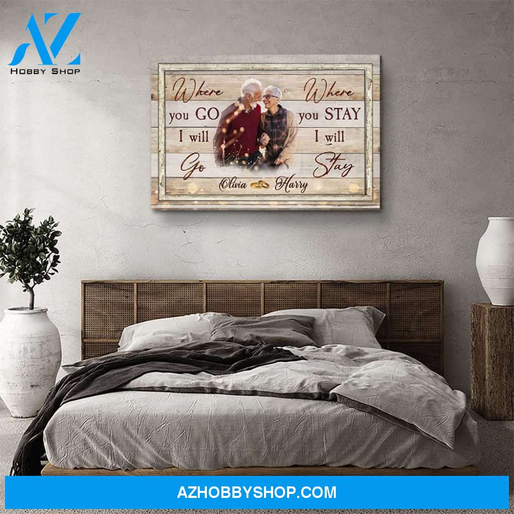 I Will Stay - Personalized Custom Photo Canvas