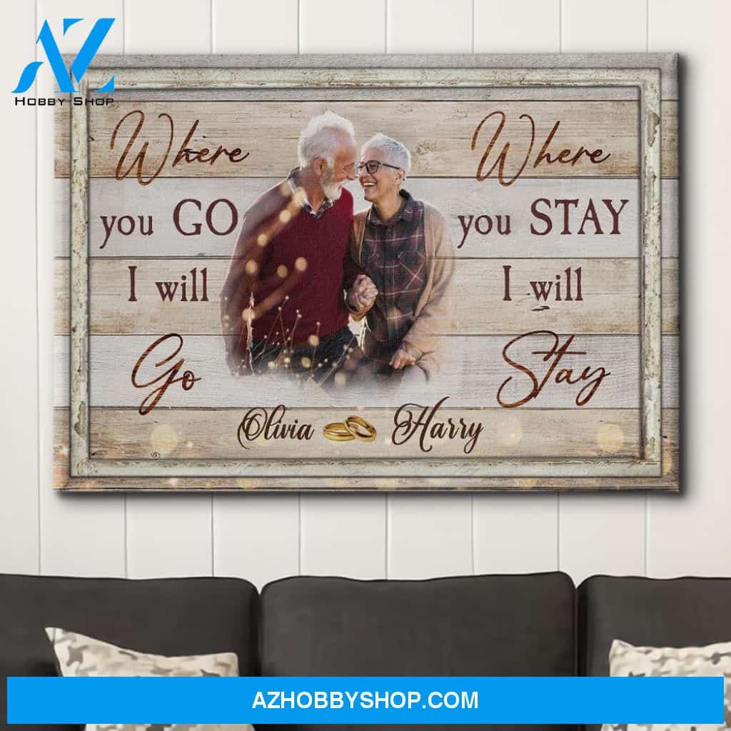 I Will Stay - Personalized Custom Photo Canvas