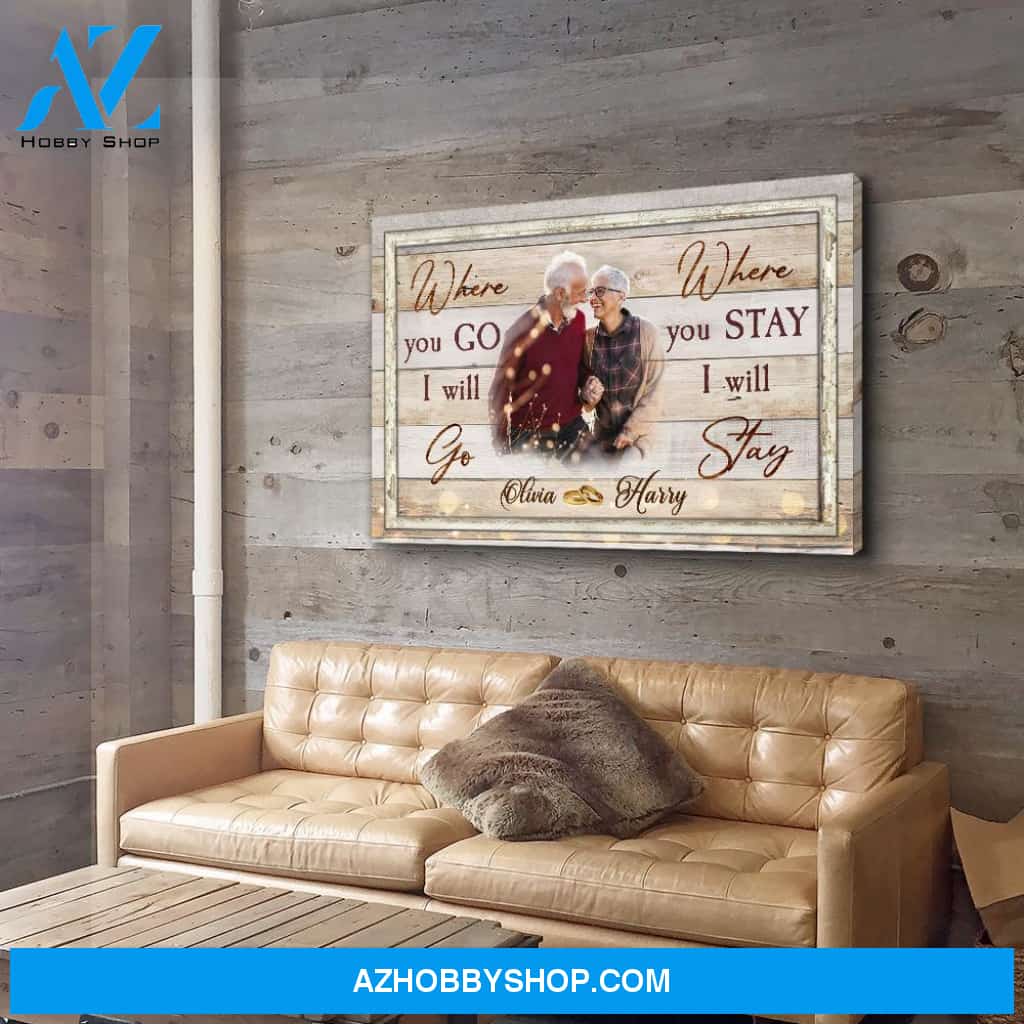 I Will Stay - Personalized Custom Photo Canvas