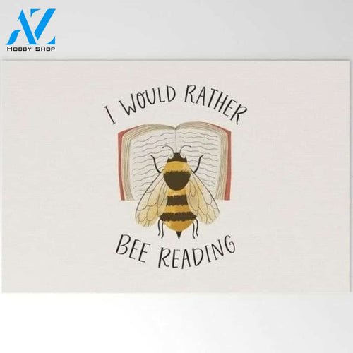 I Would Rather Bee Reading Insect Doormat Indoor and Outdoor Doormat Entrance Rug Sweet Home Decor Housewarming Gift Gift for Bee Lovers Insect Lovers Gift Idea