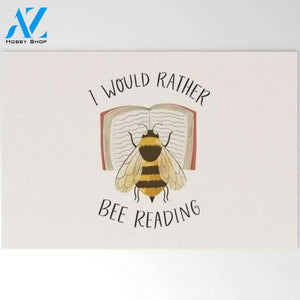 I Would Rather Bee Reading Insect Doormat Indoor and Outdoor Doormat Entrance Rug Sweet Home Decor Housewarming Gift Gift for Bee Lovers Insect Lovers Gift Idea