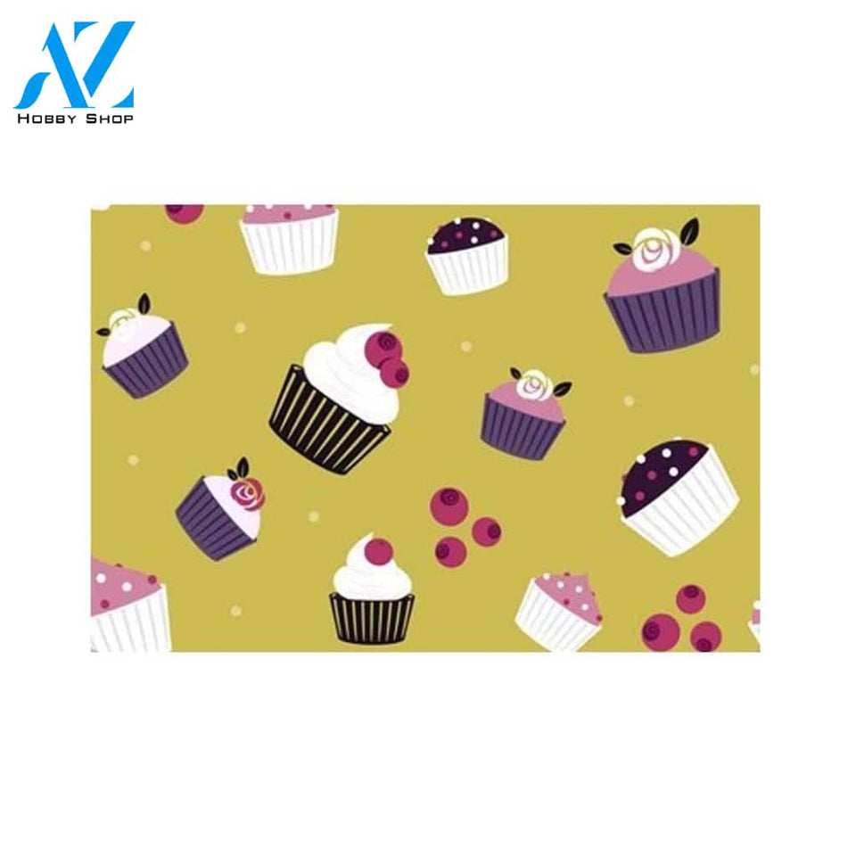 Personalized Name Family House Ice Cream Cakes Mini Cake Doormat Housewarming Gift Family Welcome Mat Gift For Friend Family