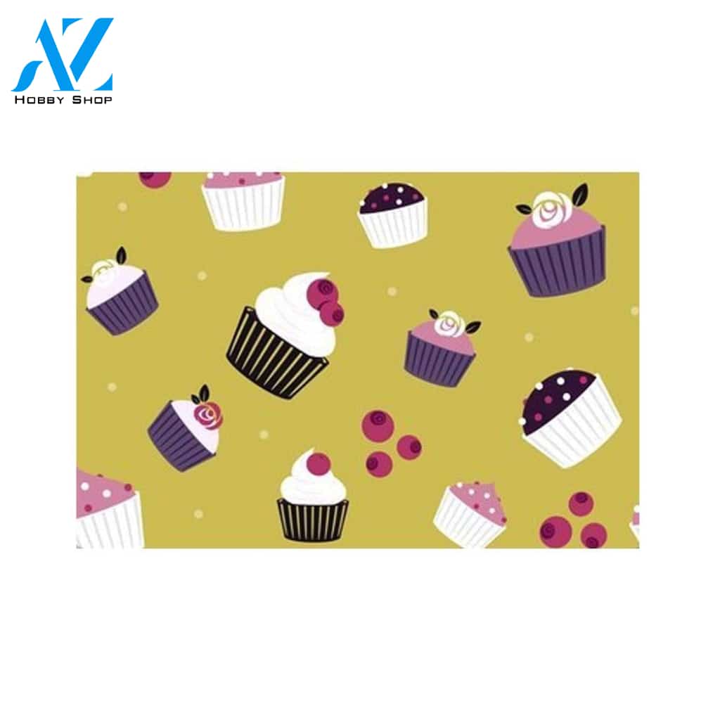 Personalized Name Family House Ice Cream Cakes Mini Cake Doormat Housewarming Gift Family Welcome Mat Gift For Friend Family