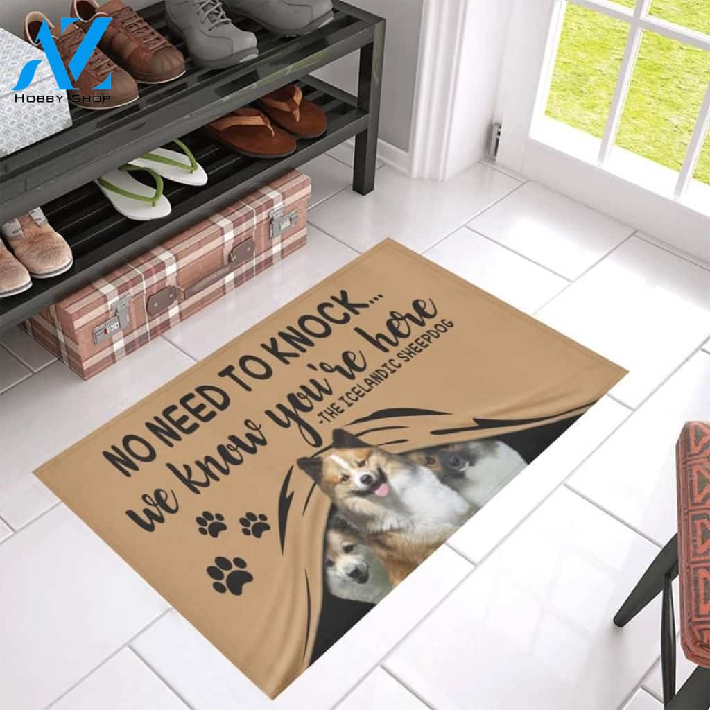Icelandic Sheepdog CL09100107MDD Doormat