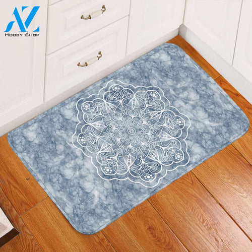 Icy Flower Door Mat