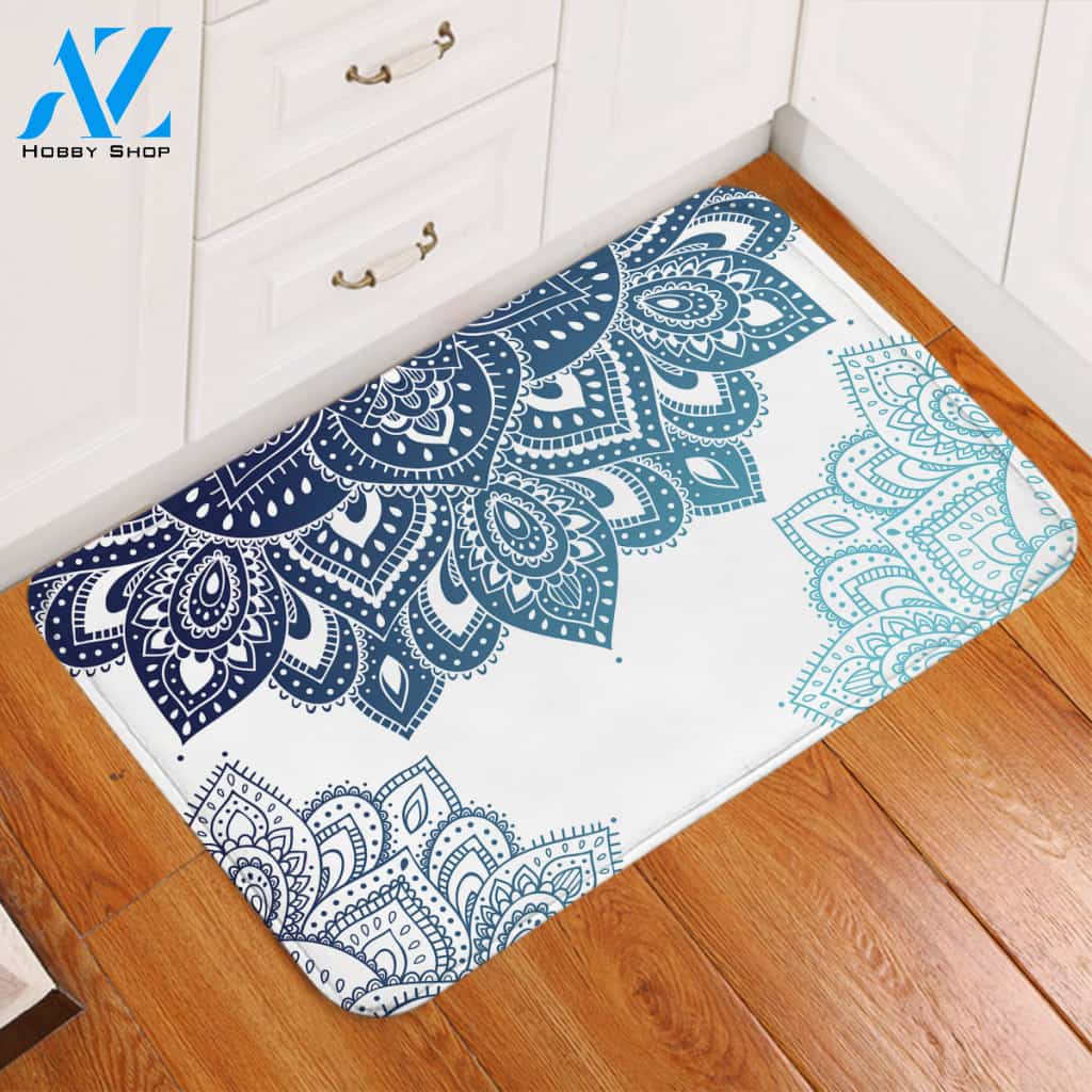 Icy Mandala Wheels Door Mat