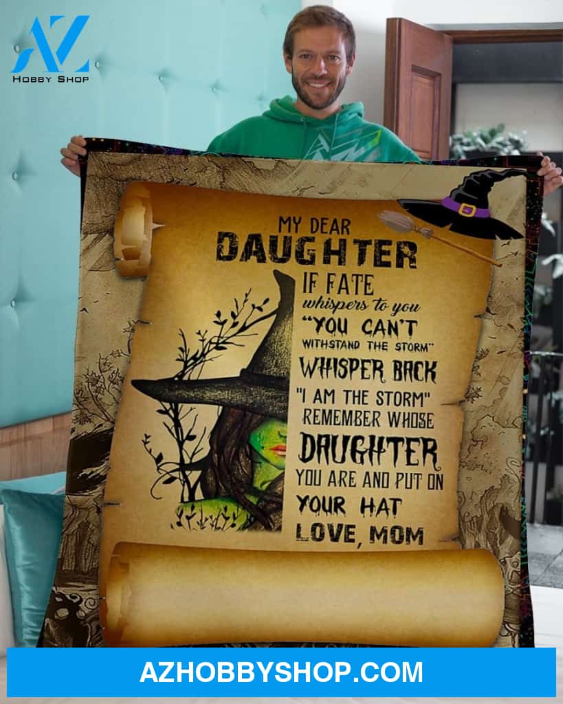 If Fate Whisfers To You Halloween Mom To Daughter Fleece Blanket - Sherpa Blanket | Gift For Daughter