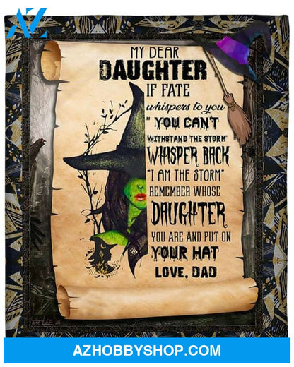 If Fate Whispers To You Fleece Blanket Gift For Family Birthday Daughter Halloween Gift Home Decor Bedding Couch Sofa Soft and Comfy Cozy