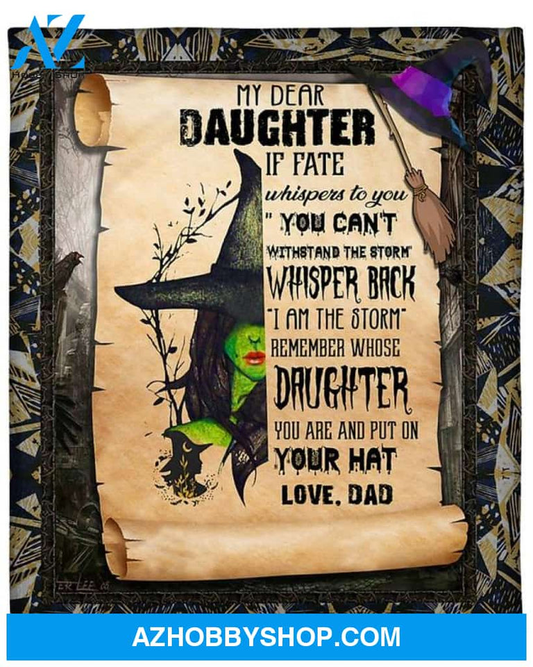 If Fate Whispers To You Fleece Blanket Gift For Family Birthday Daughter Halloween Gift Home Decor Bedding Couch Sofa Soft and Comfy Cozy