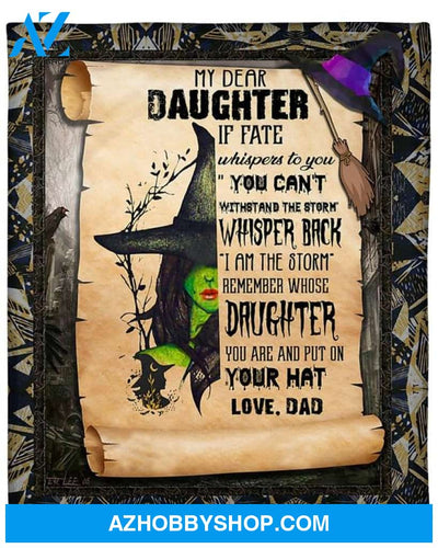 If Fate Whispers To You Fleece Blanket Gift For Family Birthday Daughter Halloween Gift Home Decor Bedding Couch Sofa Soft and Comfy Cozy