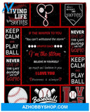 If The Whiper To You ''You Can't Withstand The Storm Whiper Back Blanket Baseball Blanket Gift For Basball Lover Friend Family Birthday Gift Home Decor Bedding Couch Sofa Soft And Comfy