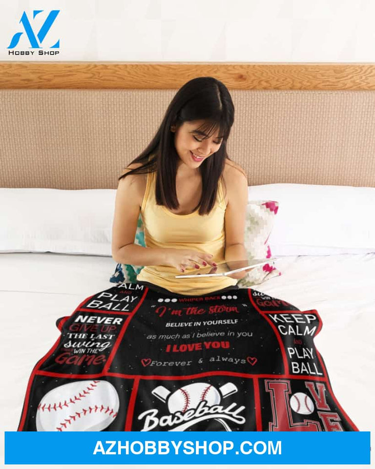If The Whiper To You ''You Can't Withstand The Storm Whiper Back Blanket Baseball Blanket Gift For Basball Lover Friend Family Birthday Gift Home Decor Bedding Couch Sofa Soft And Comfy