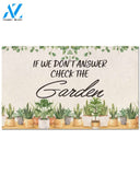 Personalized Name Family House If We Don'T Answer Check The Garden Gardening Funny Indoor And Outdoor Doormat Warm House Gift Welcome Mat Gift For Garden Lovers