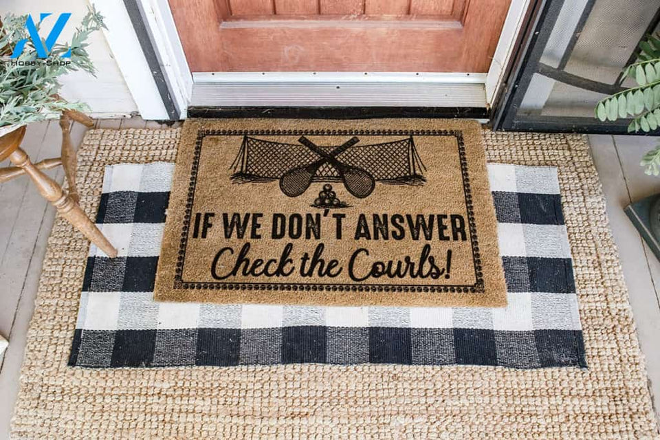 If We Don't Answer Tennis Coir Pattern All Over Printing Doormat | Welcome Mat | House Warming Gift