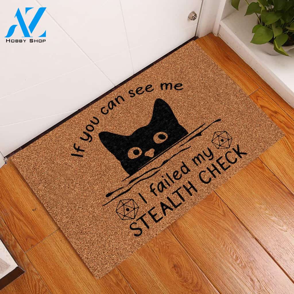 If You Can See Me Cat Doormat | WELCOME MAT | HOUSE WARMING GIFT