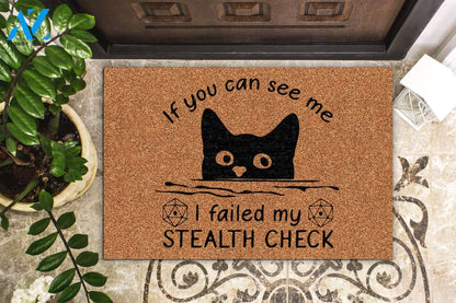If You Can See Me Cat Doormat | WELCOME MAT | HOUSE WARMING GIFT