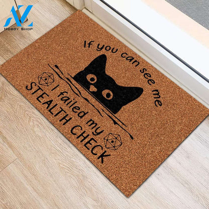If You Can See Me Cat Doormat | Welcome Mat | House Warming Gift