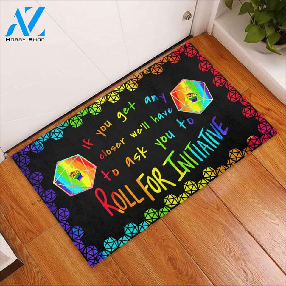 If you get any closer LGBT Doormat | Welcome Mat | House Warming Gift