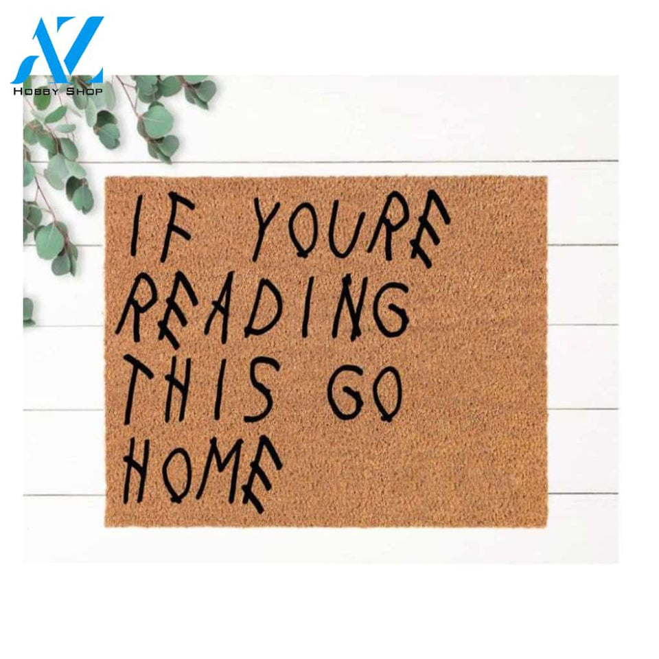 If You're Reading This Doormat Indoor And Outdoor Doormat Warm House Gift Welcome Mat Gift For Reading Lovers