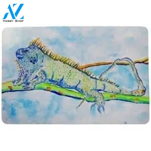 Iguana On The Tree Doormat Welcome Mat House Warming Gift Home Decor Funny Doormat Gift Idea
