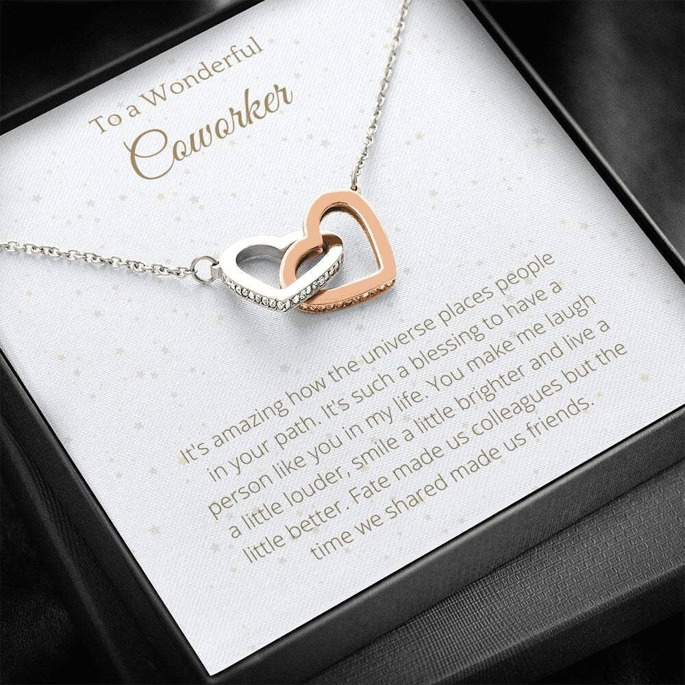 Coworker Gift Interlocking Hearts, To a Wonderful Coworker 102
