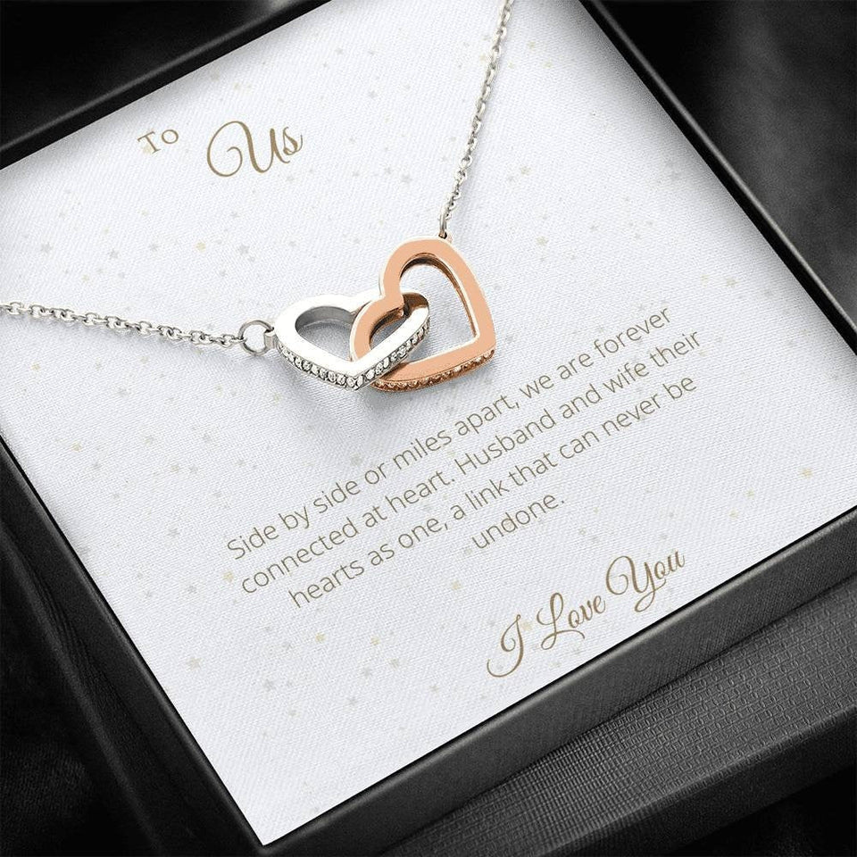 Anniversary Gift Interlocking Hearts - To My Wife Necklace Birthday Gift for Wife, Necklace for Wife, Gift for Wife Birthday 104