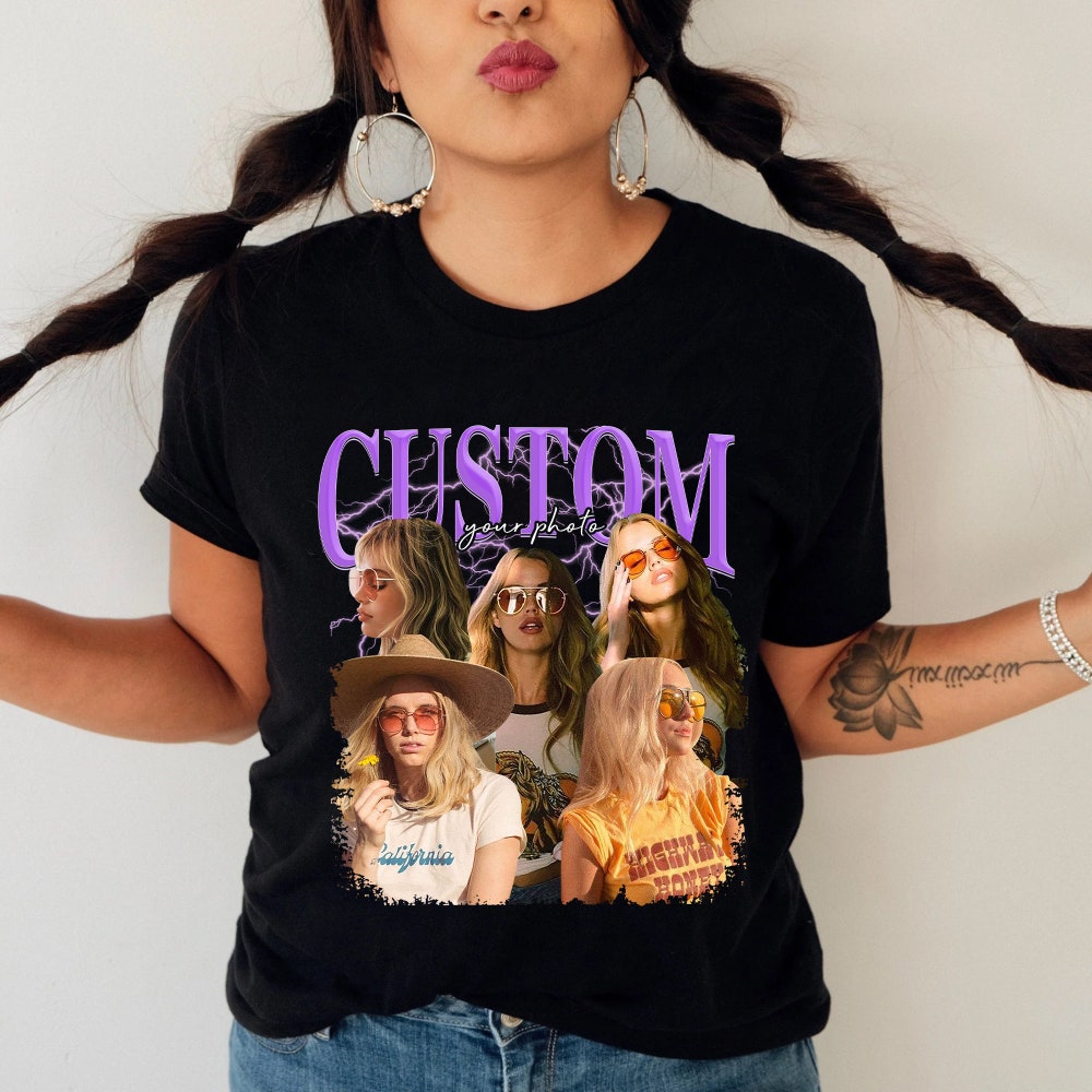 Custom Your Own Bootleg Shirt, Custom Bootleg Rap Shirt, Retro Vintage Bootleg Shirt, Personalized Shirt, Custom Photo Shirt