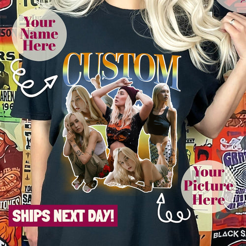 Custom Your Own Bootleg Idea Here Shirt, Personalized Rapper Sweatshirt, Your Photo Tee, Bootleg Tee, 90s Rap Tee, Insert Your Design Shirt
