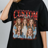Custom Your Own Bootleg Tee, Retro Custom Bootleg Rap Tee, Custom Bootleg, Custom Your Photo, Insert Your Design, Vintage Graphic 90s Tshirt