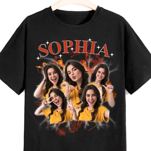 Custom Bootleg Rap Shirt, Custom Photo Vintage Graphic 90s Tshirt, Custom Photo Shirt, CUSTOM Your Own Bootleg Tee, Retro Custom Photo Tee
