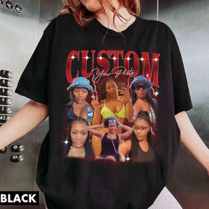 Retro Bootleg Rap Tee, CUSTOM 90s Bootleg Shirt,Custom Your Own Bootleg Idea Shirt,Custom Photo Shirt,Shirt For Boyfriend