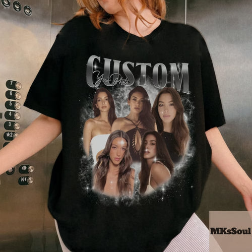 Custom 90s Vintage Bootleg Shirt, Custom Face Shirt, Custom Bootleg shirt, Custom Photo Shirt, custom vintage t shirt, Custom Girlfriend Tee