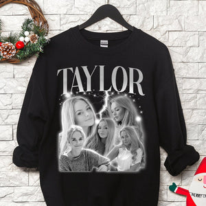 Custom Sweatshirt Personalized Name and PhotoY2K Bootleg Rap Tee shirt Hoodie Funny Boyfriend Shirt Girlfriend shirt, Tiktok Custom Tee