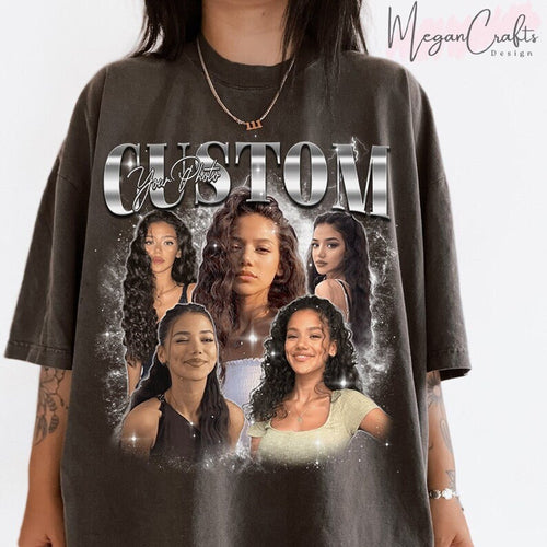 Custom Bootleg Rap Tee, Custom Photo Vintage Graphic 90s T-shirt, Custom Photo Shirts, CUSTOM Your Own Bootleg Idea Here, Insert Your Design