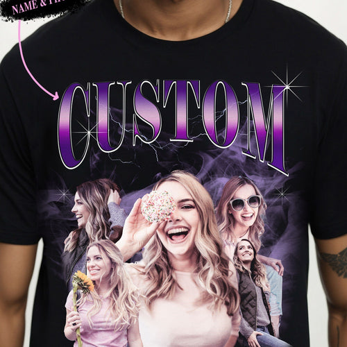 Custom Bootleg 90s Rap Tee, Custom Photo Shirt - Insert Your Design Vintage Shirt, CUSTOM Your Own Bootleg Idea Here, Personalized Tshirt