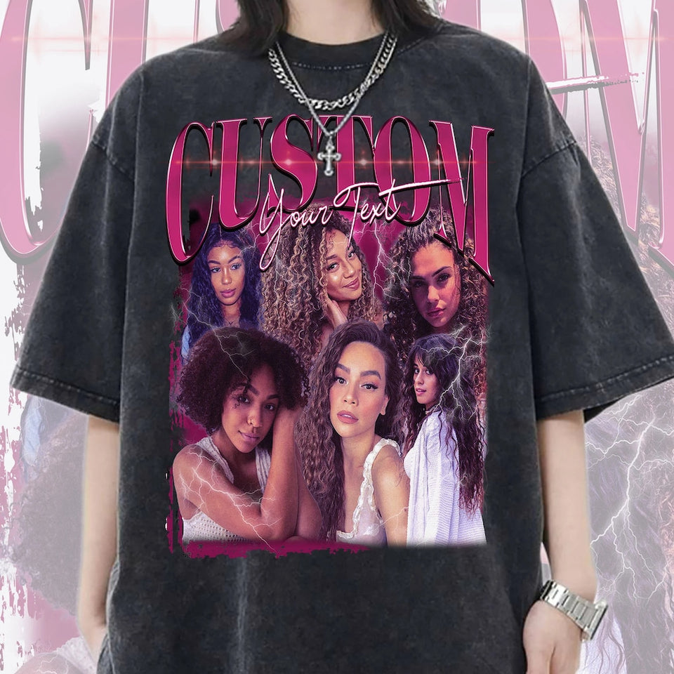 CUSTOM Bootleg Shirt Vintage 90s, Bootleg Rap Tee Retro, Custom Team Group Bootleg, Insert Your Design Graphic Tee