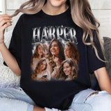 Custom Bootleg Rap Tee, Personalized Photo Vintage 90s Shirts, Custom Girlfriend Shirt, Vintage Shirt For Boyfriend, Valentine Gifts For Her