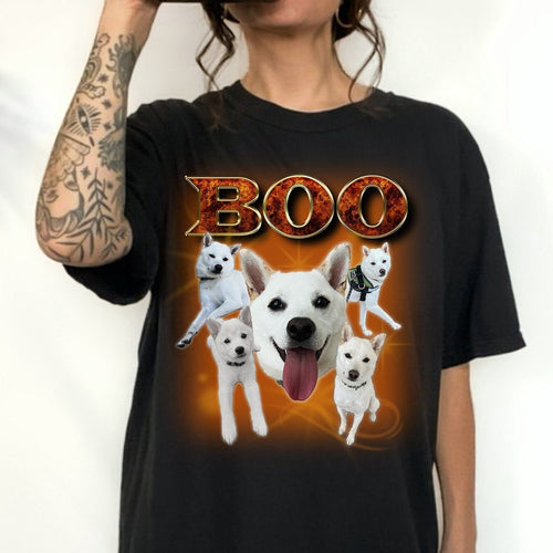 Unisex Custom Bootleg 90's T-Shirt, Personalized Vintage Shirt, Funny Gift For Boyfriend, Birthday Gift, Valentines Gift, Custom Dog Shirt