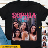 Personalized Upload Portrait Photo Retro Style Custom Bootleg Rap Tee, Custom Photo - Vintage Graphic 90s Tshirt, Custom Photo Shirt
