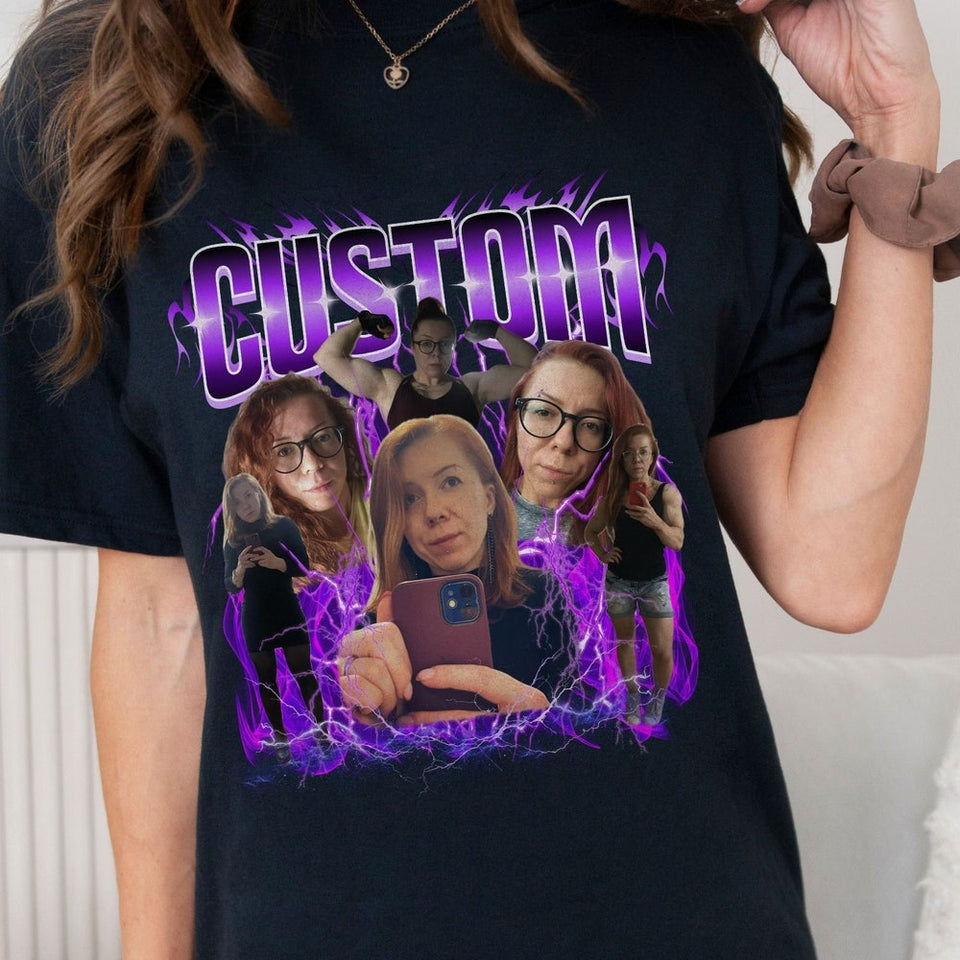 Custom Your Own Bootleg Tee, Vintage Graphic 90s Tshirt, Retro Custom Bootleg Rap Tee, Custom Bootleg, Custom Your Photo, Insert Your Design