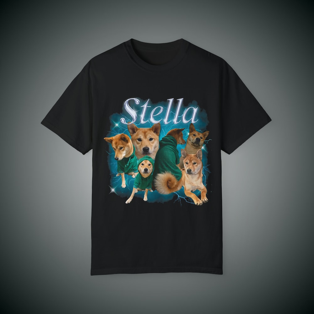 Custom Bootleg Tee | Retro Custom Bootleg Rap Tee | Custom Bootleg Hip Hop Tee | Pet Photo T-shirt | Vintage Graphic 90s Showcase Tshirt