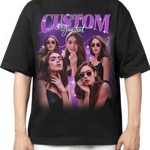 Custom Your Own Bootleg Tee, Retro Custom Bootleg Rap Tee, Custom Bootleg, Custom Your Photo, Insert Your Design, Vintage Graphic 90s Tshirt