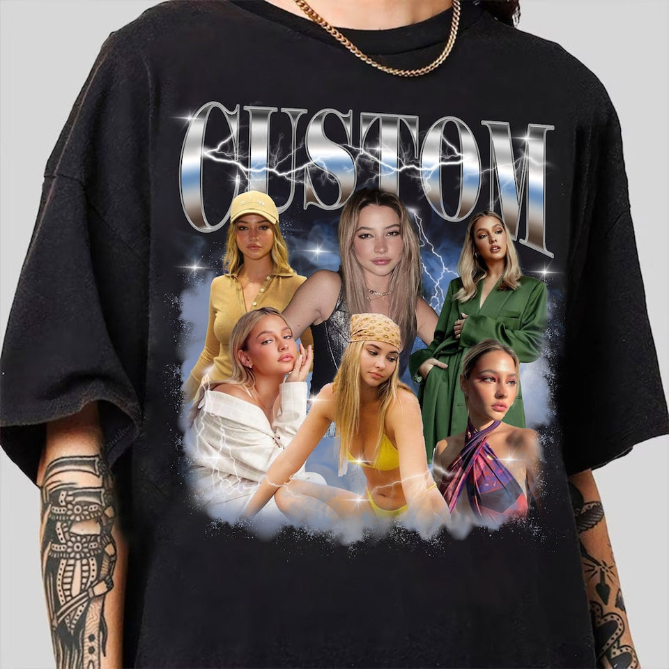 Custom Bootleg Rap Tee, Retro Custom Your Own Rap Tee, Custom Bootleg, Custom Your Photo, Vintage Graphic 90s Tshirt, Insert Your Design